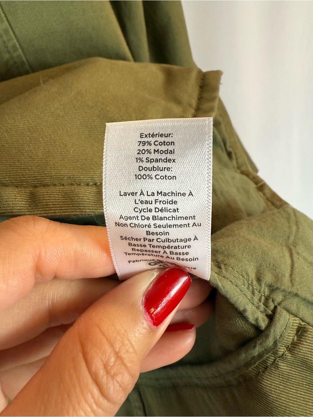 Talbots Olive Green Women's Tailored Cotton Blazer Jacket CASUAL WASHED BLAZER - Picture 11 of 16